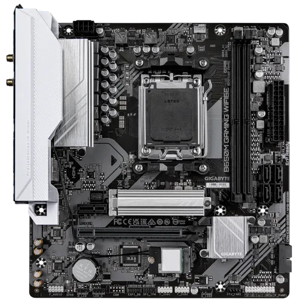 Мат.плата AMD Gigabyte B650M GAMING  WIFI6E ,MB Socket AM5, MATX, AMD B650 (D-Sub+HDMI) 2DDR5, PCIx16, PCIx1