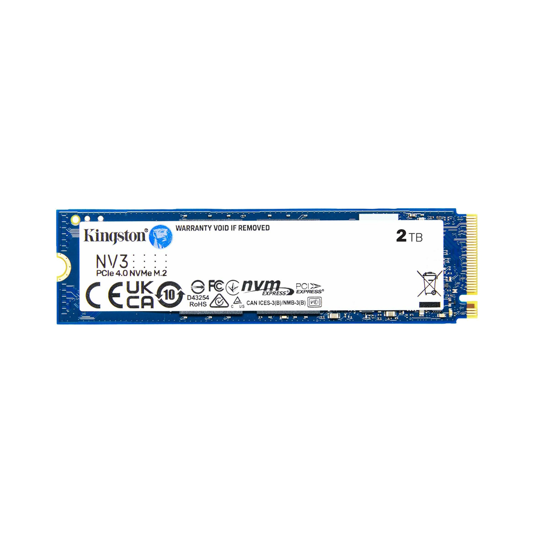 2 000 GB SSD M.2 PCIe Kingston SNV3S, 2TB ,2 TB SNV3S/2000G, PCIe 4.0 NVMe