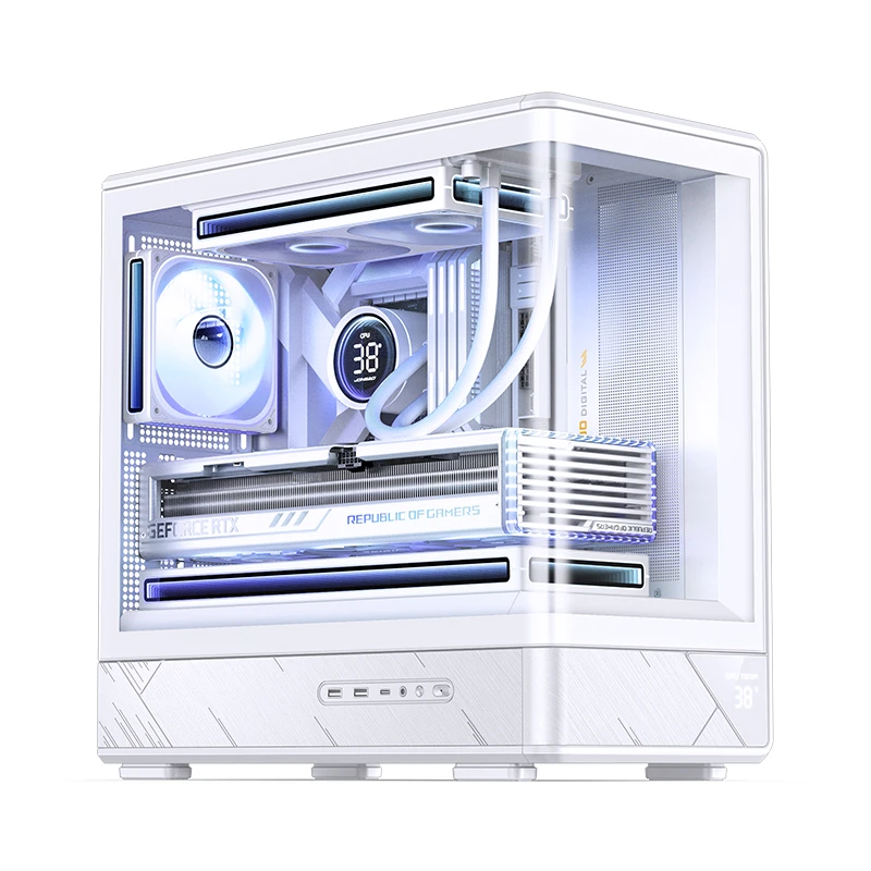 Ryzen 7 7800X3D/ B650M PRO X3D WiFi/ Вод,охл FX240 LCD W/ 16 + 16 DDR5/ 1 Tb NVMe/ RTX5070 12 GB MSI/ D200 White/ P850 WH
