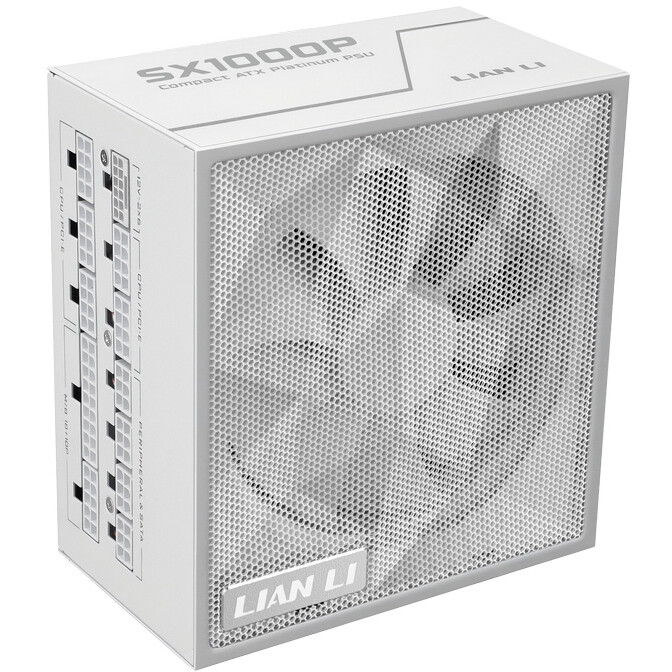 Блок питания Lian Li SX1000P 1000W Full Modular, 80+ PLATINUM, КПД 94% G9P.SX1000P.W000.EU White