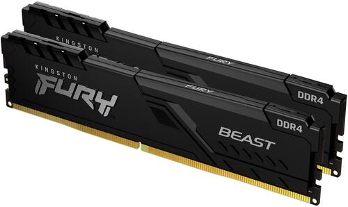 DDR4 Kingston 64 Gb KIT Fury Beast, KF432C16BBK2/64, DDR4, 64 GB ,DIMM kit <3200MHz> (2x32GB) CL16