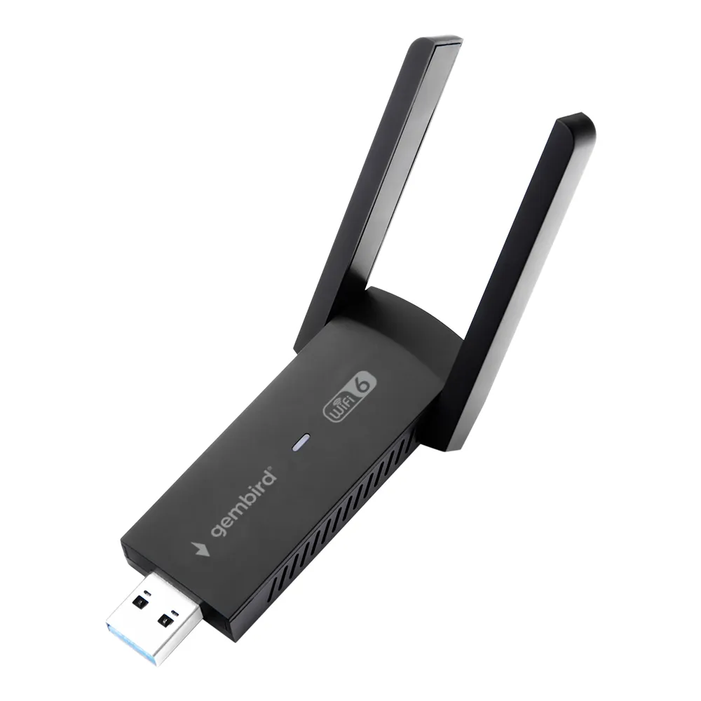 Беспроводной сетевой адаптер Gembird WNP-UA-013 ,Wireless LAN USB adapter, BT5.4,WiFi 6, USB