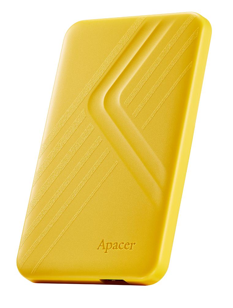 Внешний HDD 1 Tb Apacer AC236, 1 TB, Желтый ,HDD USB AP1TBAC236Y-1, USB 3.2, yellow