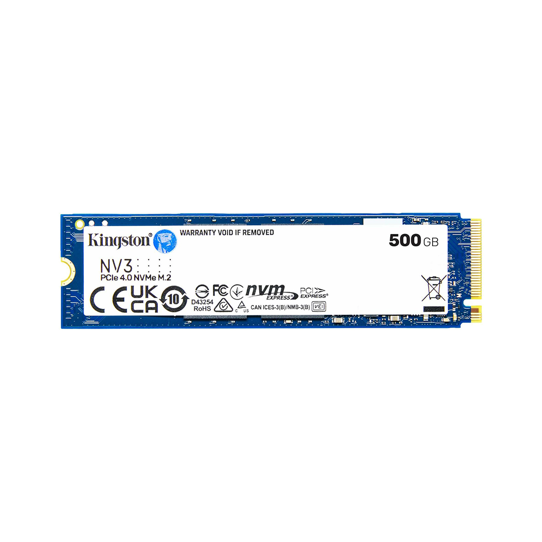 500 GB M.2 PCIe Kingston SNV3S, 500GB ,500 GB SNV3S/500G, PCIe 4.0 NVMe