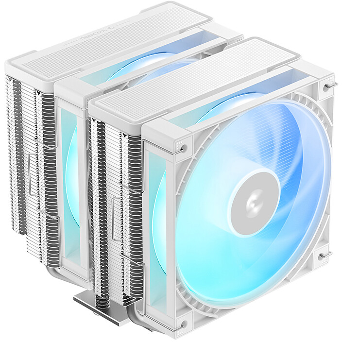 Кулер для процессора, Deepcool, AG620 G2 WH ARGB R-AG620-WHAMMG2-G, Intel 1851/1700 и AMD AM5/AM4, 240W, 2*120мм, 500-2200±10%/об/м, 62.16 CFM / 68.85