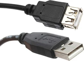 кабель, удлинитель, USB AM - USB AF удл-ль "LAN", 3м, черный, 2 феррита