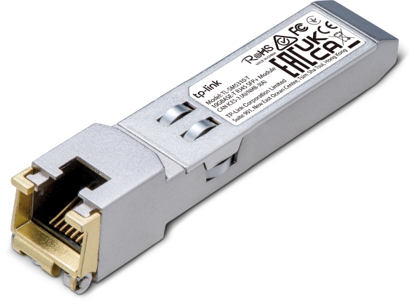 RJ45 транссивер 10GbE SFP+ Tp-Link SM5310-T <10GBASE-T SFP модуль, 100BASE-TX / 1000BASE-T/ 2.5GBASE-T/ 5GBASE-T: неэкранированная витая пара категори