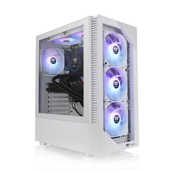 Кейс Thermaltake, View 200 TG ARGB, CA-1X3-00M6WN-00, ATX/Micro ATX/Mini ATX, 2*USB3.0, HD-Audio, Вы