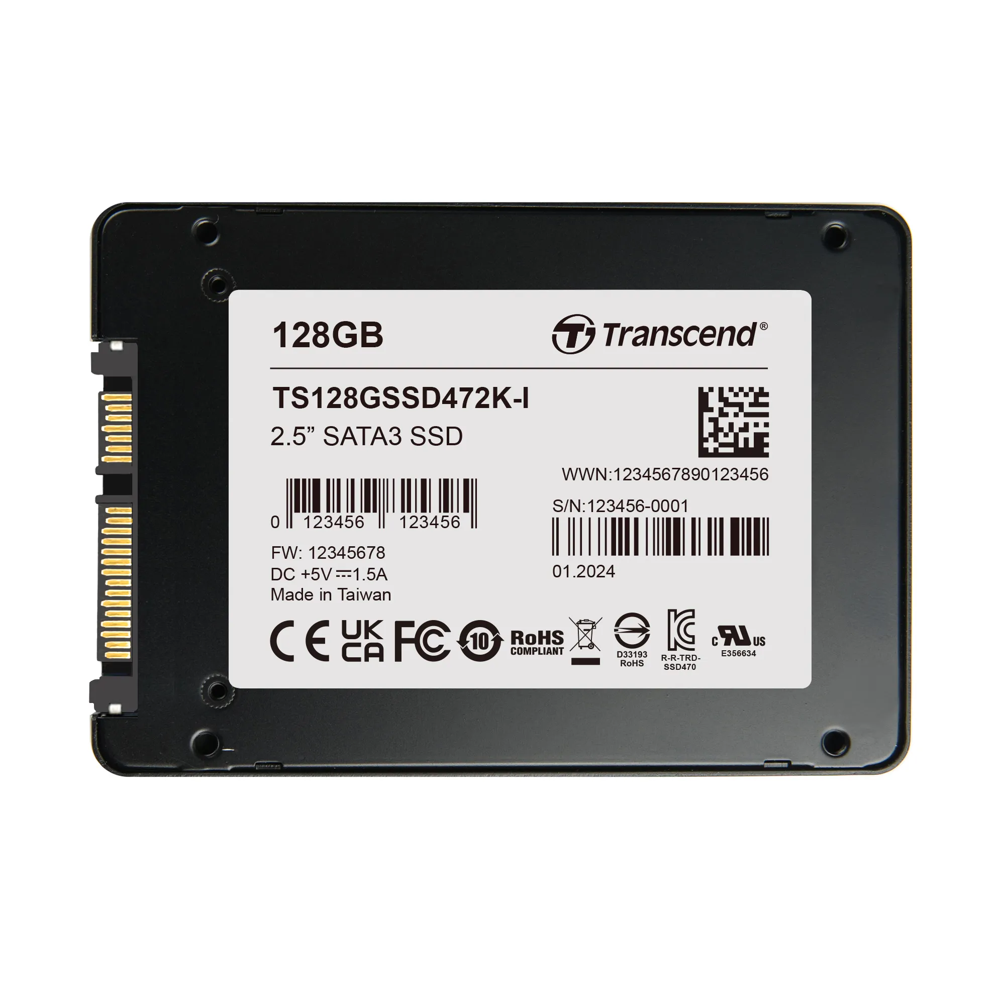 128 GB SSD Transcend TS128GSSD472KI-VS1