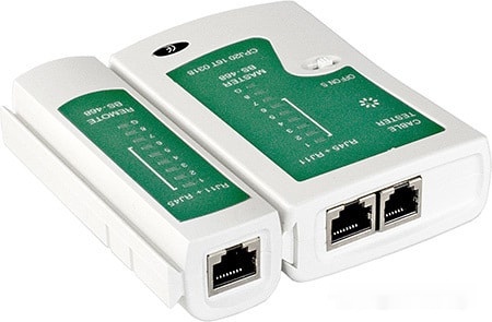 Тестер сетевого кабеля ExeGate NS-468 ,RJ-45/RJ-11/RJ-12