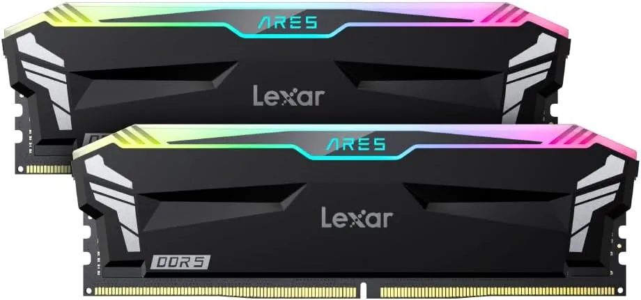 DDR5 Lexar Ares 32GB DDR5 6000MHz (2x16GB KIT) CL30 DIMM, 1.35V, heatsink, Non-RGB, Black/LD5U16G60C300A-RGD