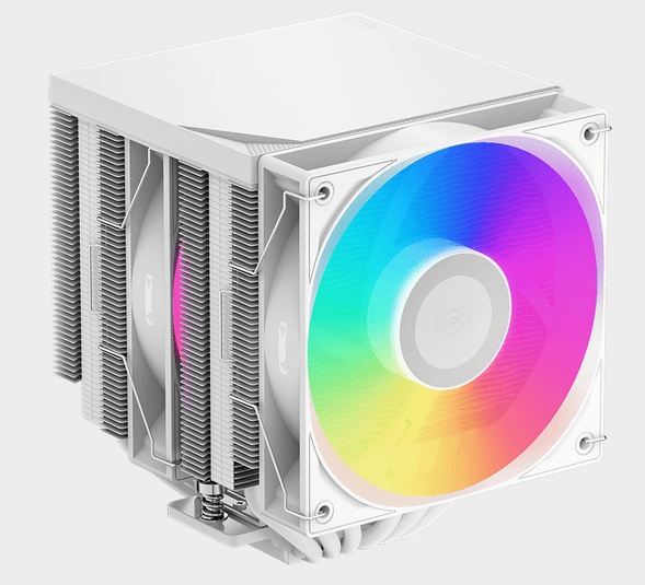 Вентилятор для процессора PCCooler RT620Pro TC ARGB WH TDP 265W 4pin 1851/1700/1200/115x/AM5/AM4 Бел