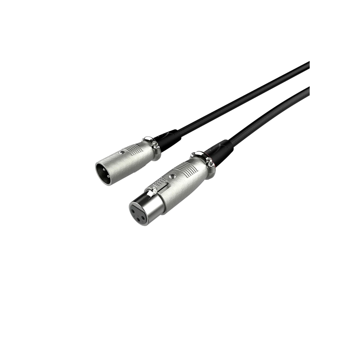 Аудиокабель HyperX для микрофона, HyperX, 6Z2B9AA, HyperX XLR Cable, 3-Pin connector, 10-футовый кабель, XLR male-to-female cable, Чёрный