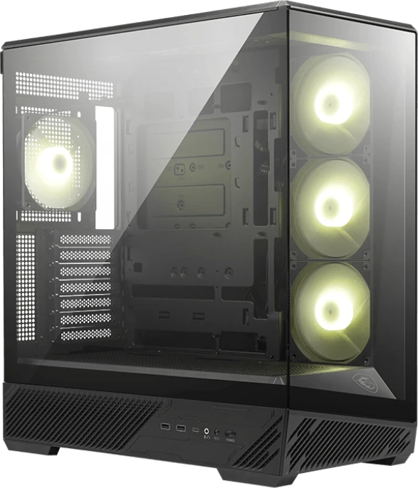 Компьютерный корпус MSI MAG PANO 130R PZ BLACK ATX/mATX/ITX, Back-connect:ATX/mATX Type-C ЧЕРНЫЙ