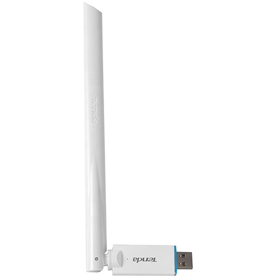 Беспроводной сетевой адаптер Tenda U2, Белый ,Wireless LAN USB adapter, WiFi 5 (150Mbps), USB, 1x6dB