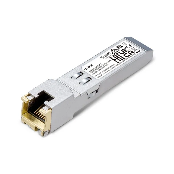 RJ45 транссивер GbE SFP Tp-Link TL-SM331T<1000BASE-T, SFP модуль, до 100 метров при использовании не