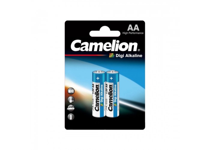 Батарейка, CAMELION, LR6-BP2DG, Digi Alkaline, AA, 1,5V, 2800mAh, 2 шт,, Блистер