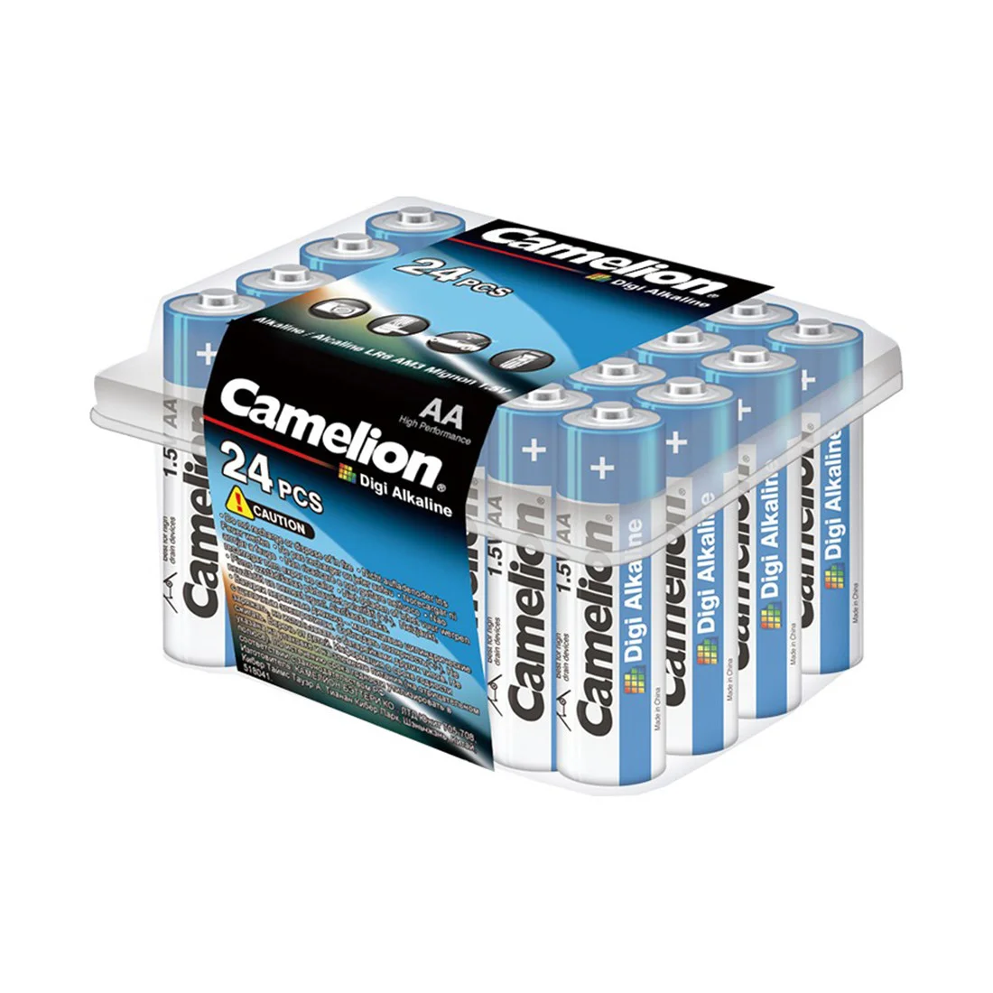 Батарейка, CAMELION, LR6-PB24, Plus Alkaline, AA, 1,5V, 2800 mAh, 24 шт,, Пластиковый кейс