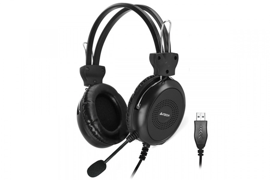 Наушники+микрофон A4tech HU-30 <USB, 20Hz-20kHz, 32 Om, 102dB, 2m>