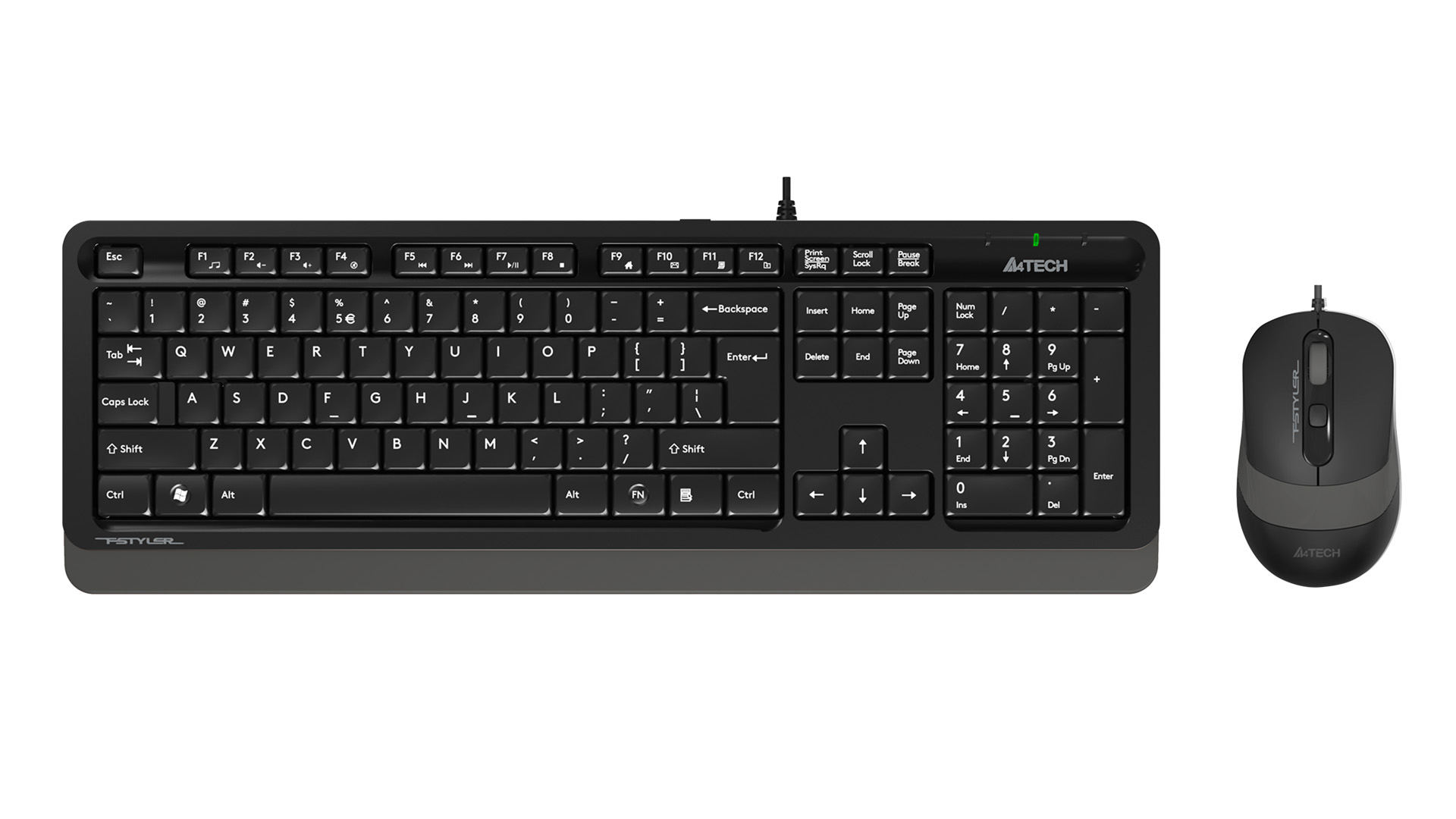 Клавиатура+мышь A4tech Fstyler F1010-GREY Fstyler USB