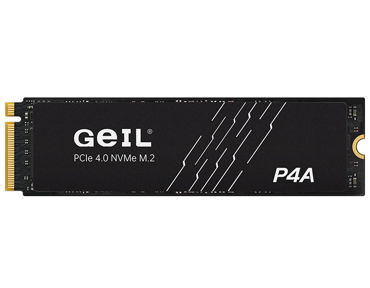 512 GB SSD GEIL P4L M.2 2280 PCIe Gen4x4 with NVMe 1.4, 3D NAND Flash, R3300MB/s, W2800MB/s P4LFD23C