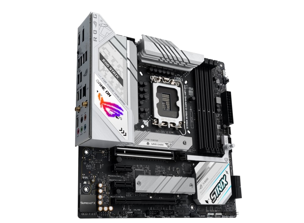 Мат.плата ASUS ROG STRIX B760-G GAMING WIFI D4 LGA1700 4xDDR4 4xSATA3 2xM.2 RAID HDMI DP ATX 