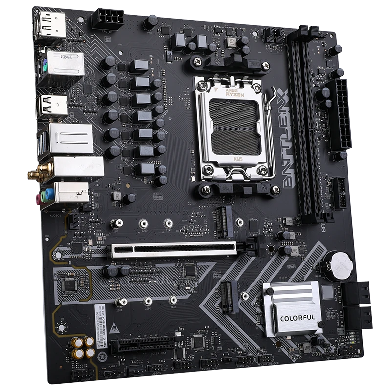 Мат.плата AMD Colorful BATTLE-AX B850M-E WIFI V14 ,MB Socket AM5, MATX, AMD B850 (DP+HDMI), Colorful 2DDR5, PCIx16, PCIx4