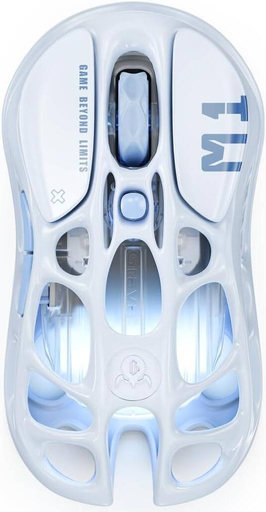 Мышь беспроводная/проводная GravaStar M1 PRO [GRAVASTAR M1 PRO_BLU] синий/ 26000 dpi/ Частота опроса:1000 Гц, 4000 Гц/ 650 IPS/ 6972448924313