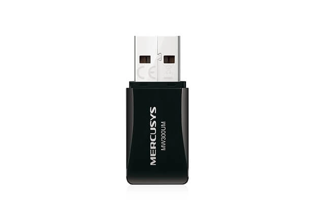 Сетевой адаптер беспроводной USB 300M Mercusys MW300UM <300Mbps Mini Wireless N USB adapter, 2T2R, 2