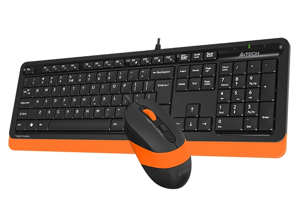 Клавиатура+мышь A4tech F1010-ORANGE Fstyler USB