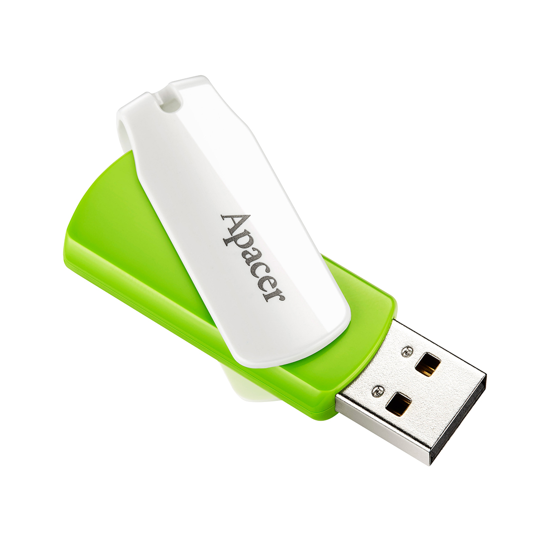 USB 2.0 32GB Apacer AH335, 32GB, Зеленый ,flash AP32GAH335G-1, USB 2.0, green