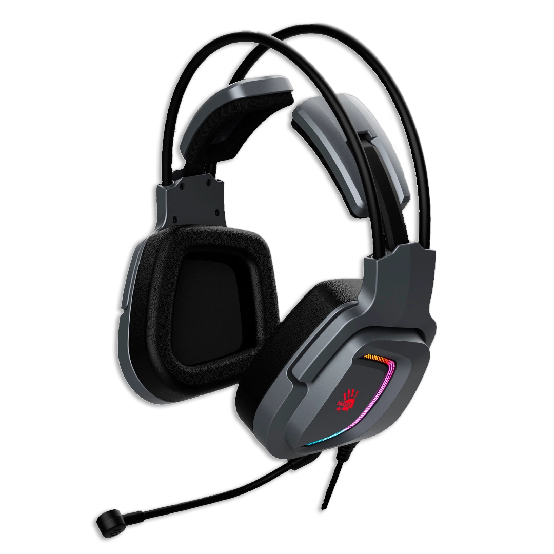 Наушники+микрофон игровые Bloody G575 GREY <USB, 7.1, 20Hz-20kHz, 16Om, 105dB, 2m>