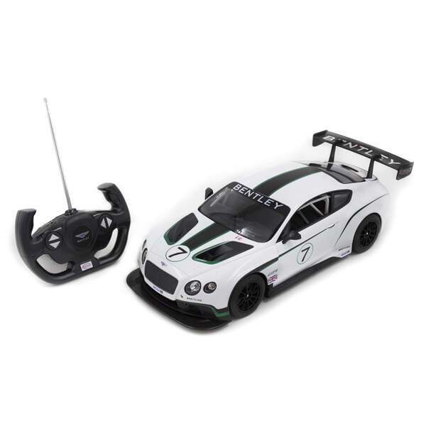 Радиоуправляемая машина, RASTAR, 70600W, 1:14, Bentley Continental GT3, Пластик, 2.4GHz, Белая