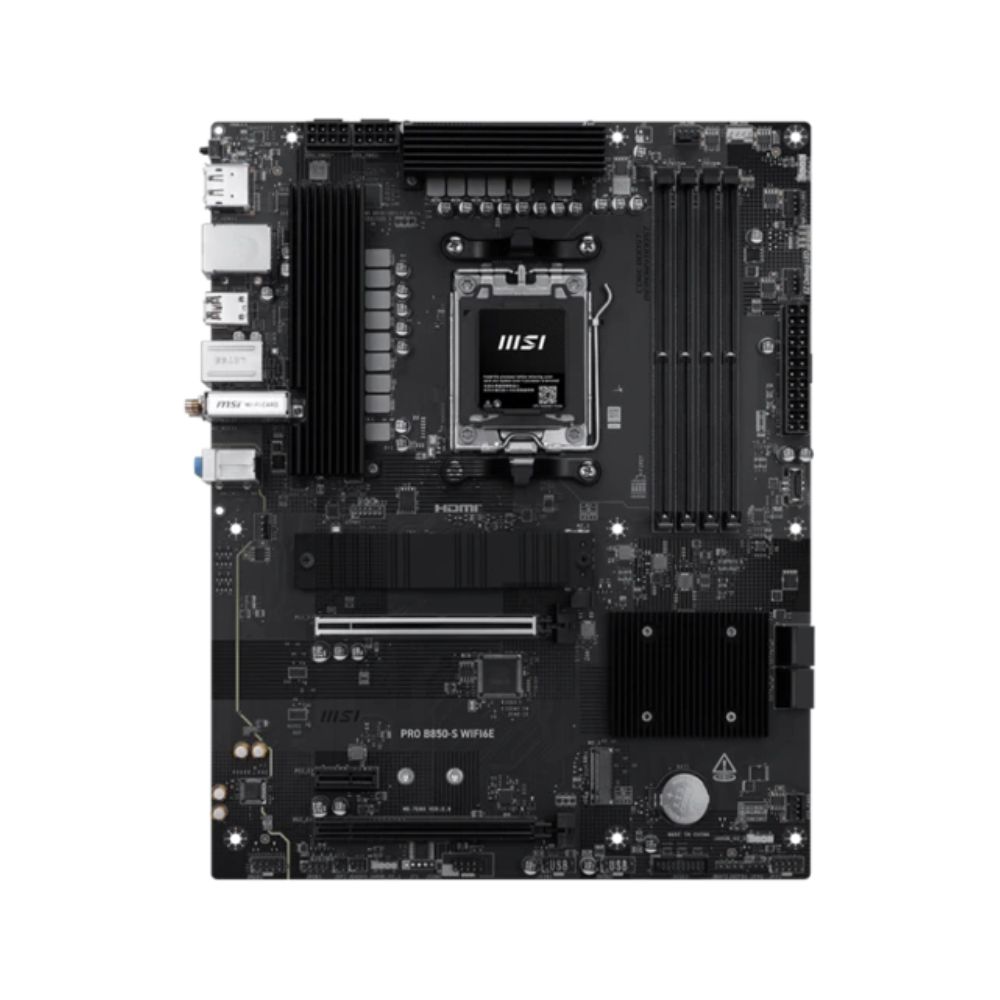 Мат.плата AMD MSI PRO B850-S WIFI6E AM5 4xDDR5 4xSATA RAID 2xM.2 HDMI DP Type-C ATX