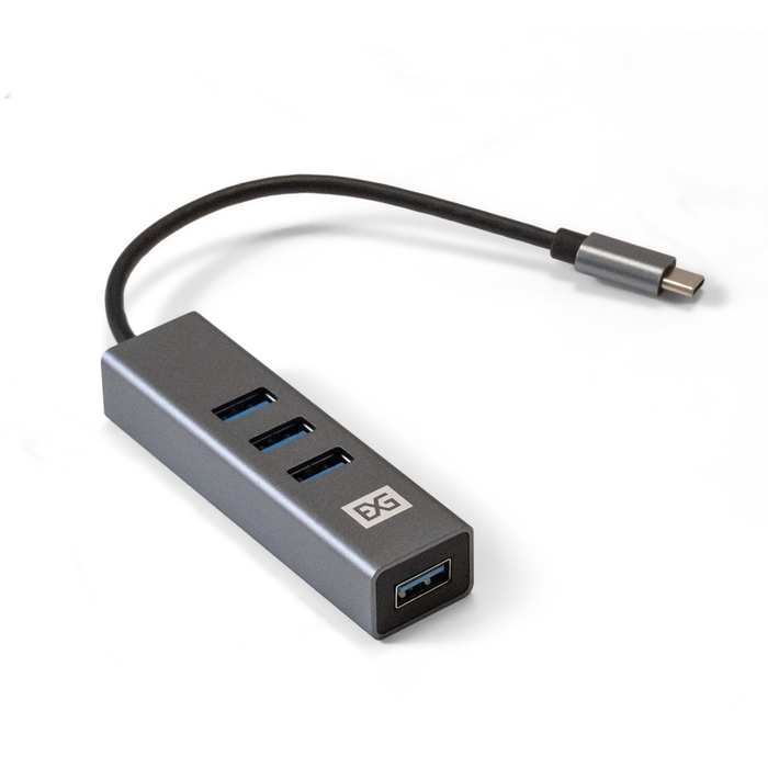 Расширитель USB ExeGate DUB-4TC ,Hub 4 port, Type-C, USB 3.0