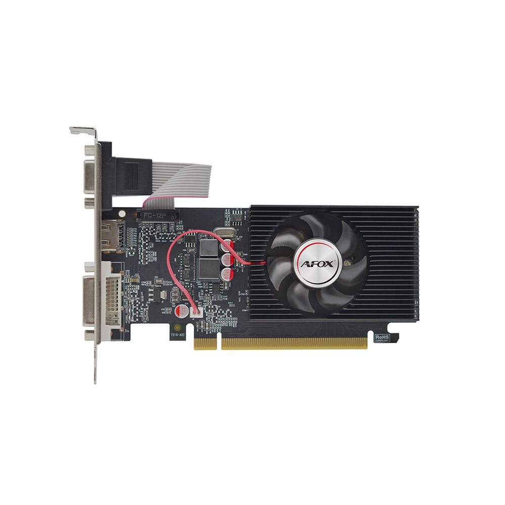 Видеокарта AFOX 1GB GT220, DVI/HDMI/VGA, DDR3/128bit, +LP, [ AF220-1024D3L2]