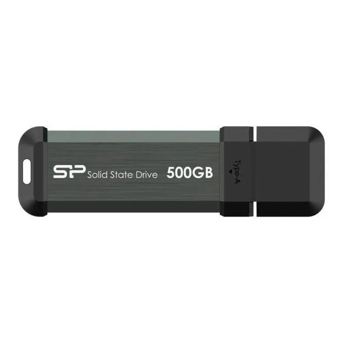 SSD внешний 2000 GB Silicon Power MS70, 2 TB, Серый ,SSD USB SP002TBUF3S70V1G, USB 3.2, grey