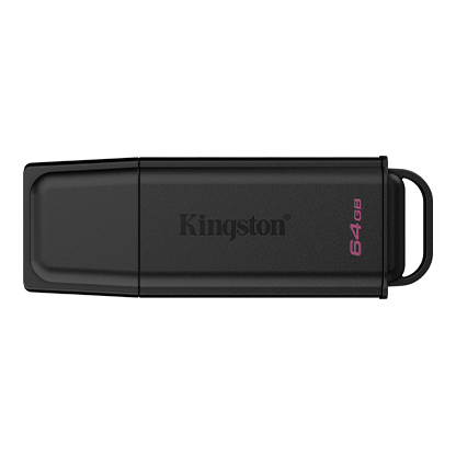 USB 3.2 64GB Kingston, DataTraveler Exodia DTXG2/64GB, 64GB, USB 3.2, Чёрный/Розовый