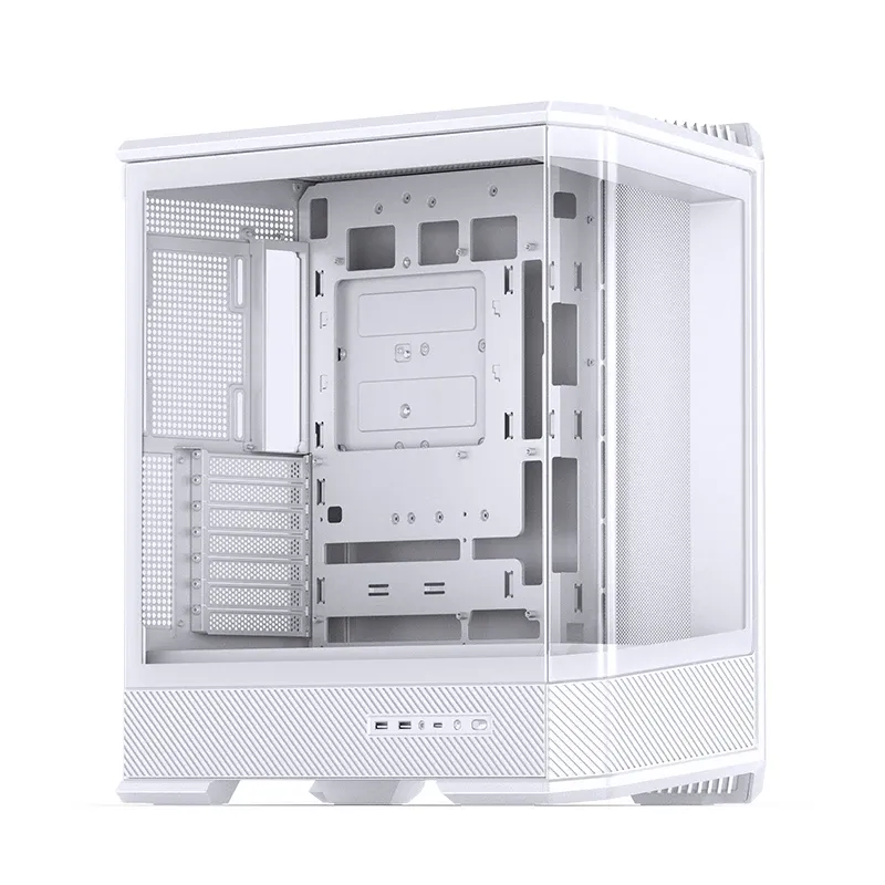 Компьютерный корпус, Jonsbo, D400 White, Mid-Tower, ATX/M-ATX/m-ITX, Type-C*1/USB3.0*2, Audio+Mic, Высота процессорного кулера до 169 мм, Длина VGA до