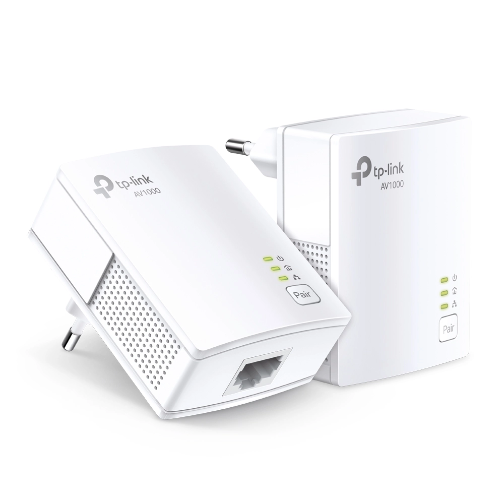 Сетевой адаптер Powerline Tp-Link TL-PA7017 KIT <AV1000 комплект 2-портовых гигабитных адаптеров Pow