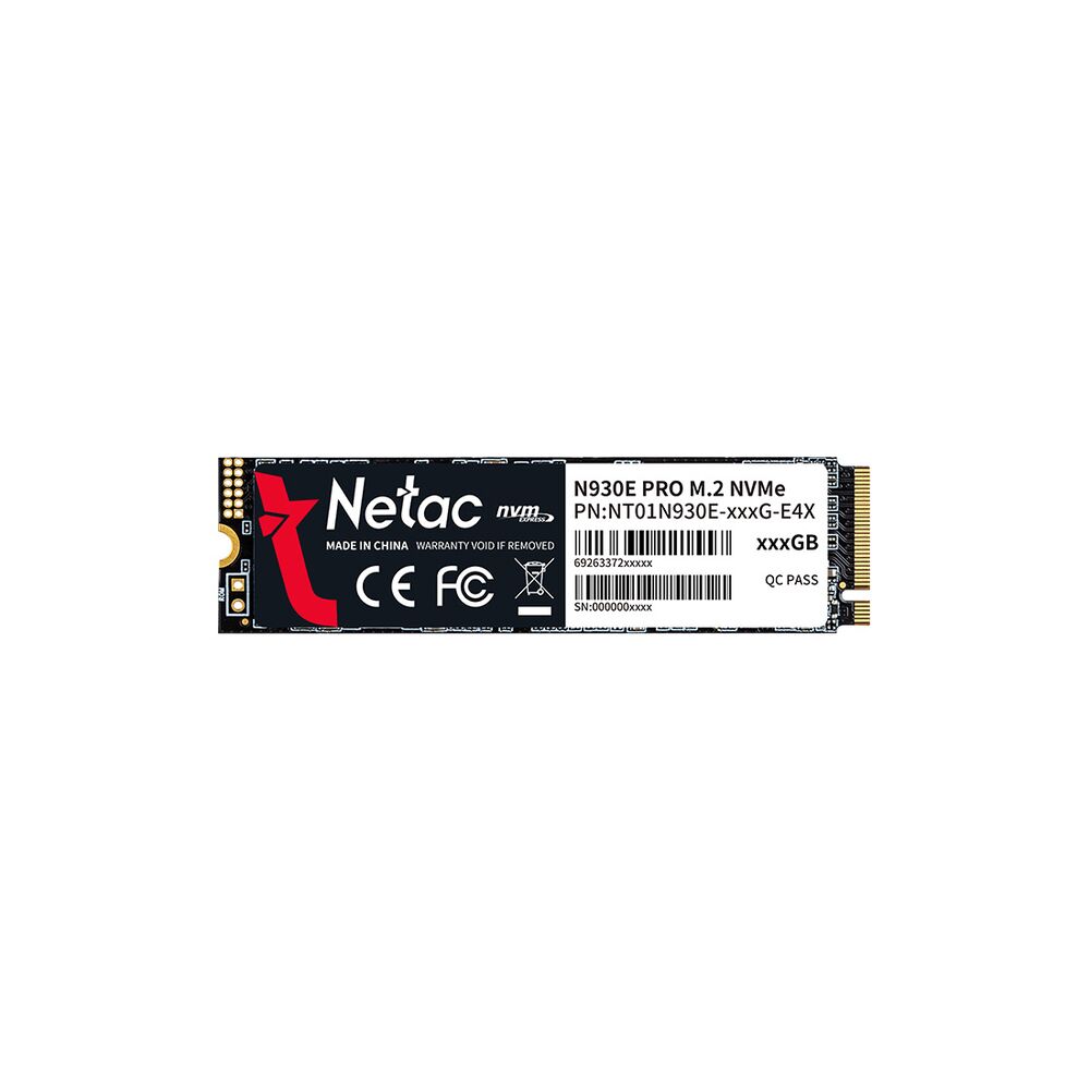 1 000 B SSD M.2 Netac, NT01N930E-001T-E4X, 1TB M.2 NVMe 2130/1720МБ/с