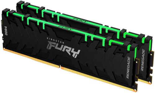 DDR4 Kingston 16 Gb KIT FURY Renegade RGB KF432C16RBAK2/16 (Kit 2x8GB), <PC4-25600/3200MHz>, Чёрный