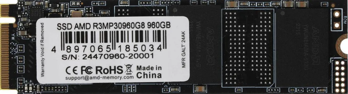960 GB SSD AMD RADEON R3 M.2 PCIe 3.0 R3500/W3100 R3MP30960G8