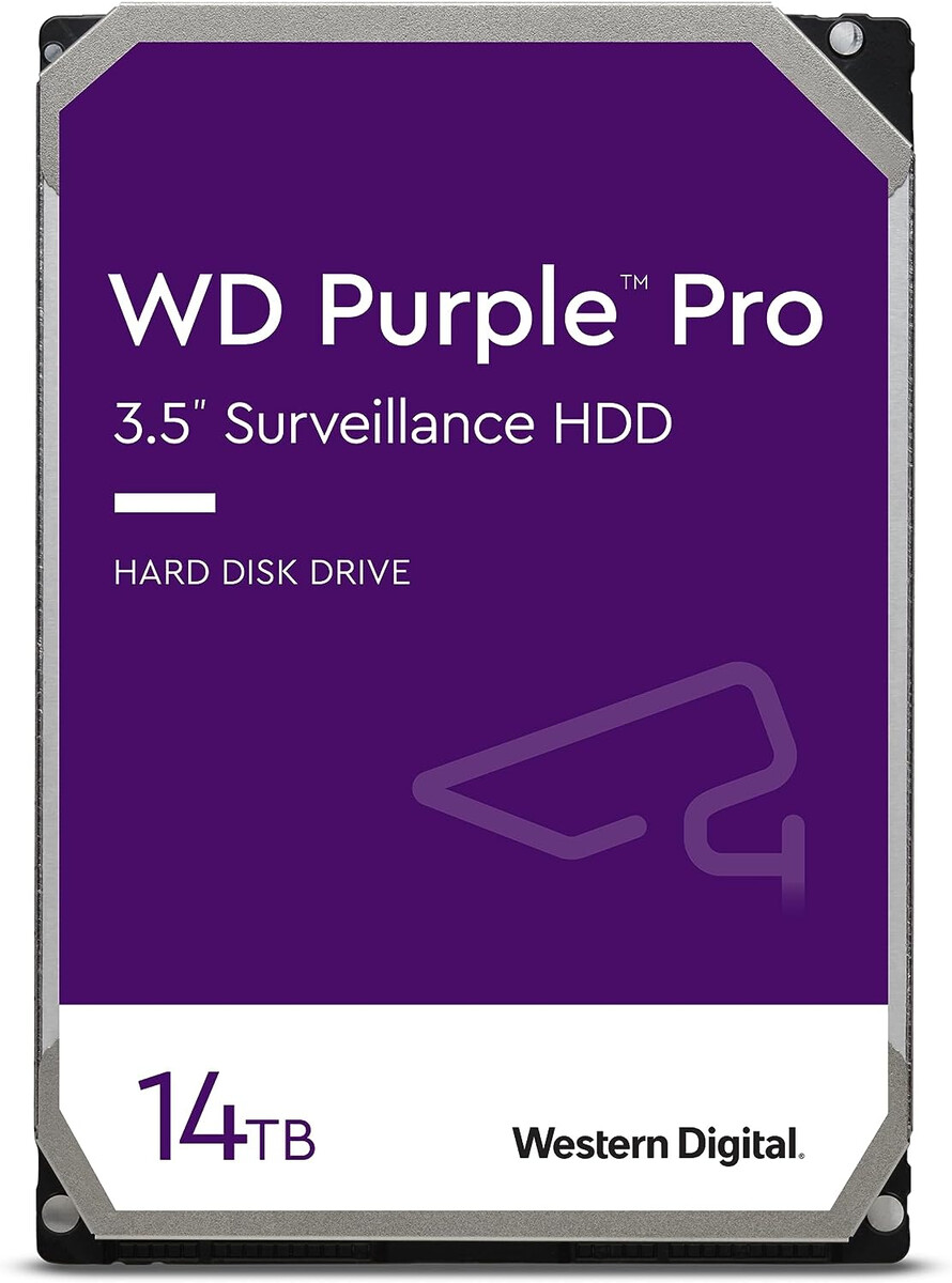 Винчестер для видеонаблюдения 14Tb Western Digital Purple SATA 6Gb/s 512Mb 3,5" 7200rpm WD142PURP.