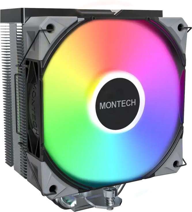 Вентилятор для процессора Montech NX400 ARGB (B) TDP 220W 4-pin 1851/1700/1200/115X/AM5/AM4 Black