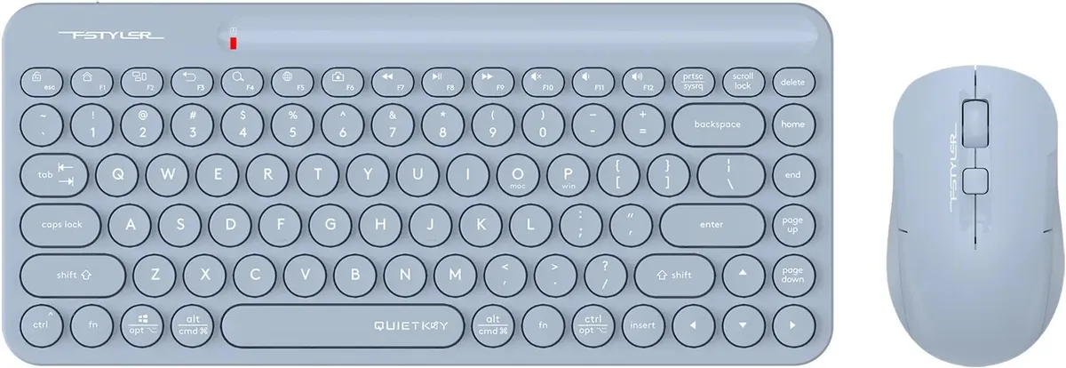 Клавиатура+мышь беспроводная A4tech Fstyler FG3200 Air 2 Blue