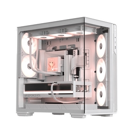 Компьютерный корпус, Formula V, Crystal Z7 PA White, EATX/ATX/micro ATX, USB Type C/3.0*1, HD-Audio, Кулер 5*120 мм ARGB, Высота процессорного кулера 