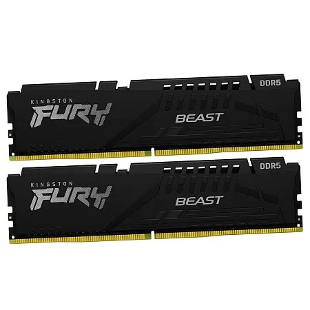 DDR5 Kingston 32 Gb KIT Fury Beast, KF564C32BBK2-32, DDR5, 32 GB ,DIMM kit <6400MHz> (2x16GB), CL32