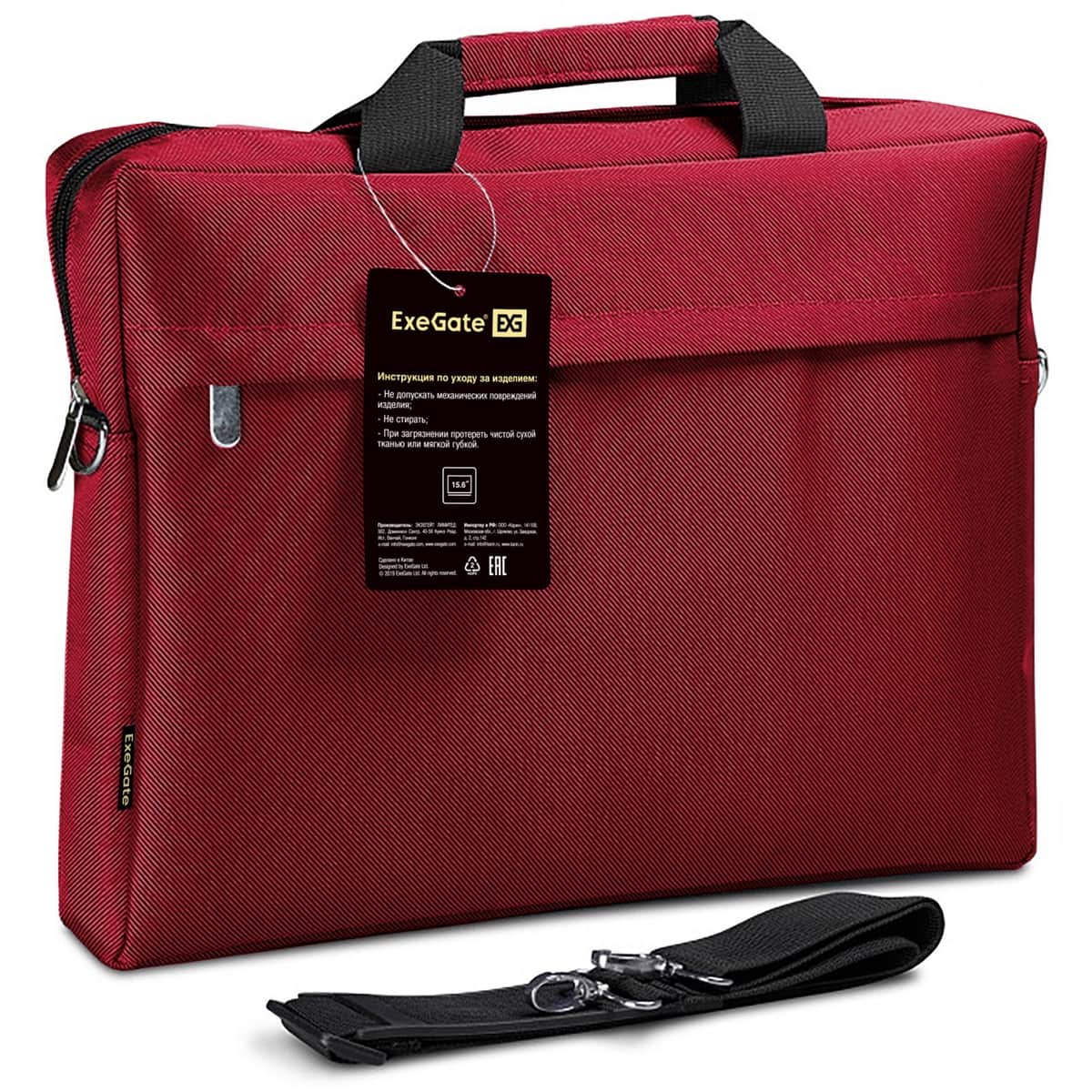 Сумка для ноутбука ExeGate Start S15, EX212299RUS ,up to 15.6", red