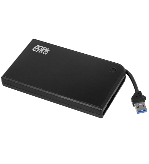 Внешний корпус HDD 2.5" Agestar 3UB2A14, Черный ,External Case SATA to USB 3.0, power via USB, black